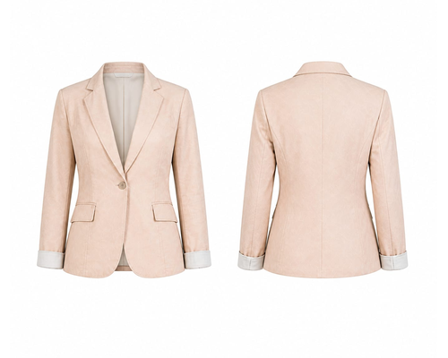 AFRAAR Women’s Tailored Stretch Cotton Blazer