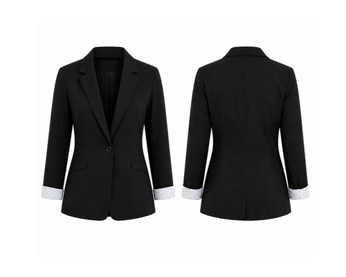AFRAAR Women’s Tailored Stretch Cotton Blazer